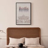  Slika - Berlin in Watercolours (1 Part) Vertical 80x120 U crnom drvenom okviru | shoptok.hr