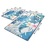  exotic multicolor bathmat set (2 pieces) | Eponuda.com
