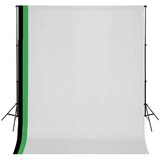  Komplet za fotografski studio 3 ozadja iz bombaža in okvir 3x3m | Shoptok.si