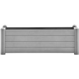vidaXL Povišena vrtna gredica PP siva boja kamena 100 x 43 x 35 cm | shoptok.hr
