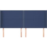  Uzglavlje s ušima plavi 183x16x118/128 cm od tkanine | shoptok.hr