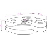  Ploče za utege za sjenicu 4 kom crne 220 x 50 mm cementne | Eponuda.com