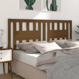 Maison Chic vzglavna medeno rjavo 206x4x100 cm trdna borovina, (21704060) | Shoptok.si