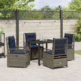  Komplet za jedilnico v vrtu 5 pcs Siva poli ratan, (5000045347) | Shoptok.si