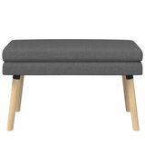  Klupa s dvostrukim slojem Tamnosiva 80 x 40 x 47 cm Tkanina | shoptok.hr