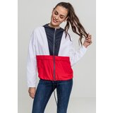 UC Ladies Women's 3-Tone Oversize Windbreaker Dark Blue/White/Fiery Red | shoptok.hr