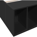 vidaXL Posteljni okvir črn 90x190 cm inženirski les | Shoptok.si