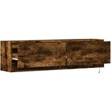 vidaXL Zidni TV ormarić LED boja dimljenog hrasta 140x31x38 cm | shoptok.hr