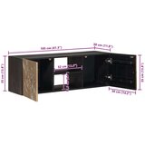 TV ormar s policom s pohranom s vratima Mjed 105 x 30 x 35 cm | shoptok.hr