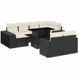  The Living Store Vrtna sedežna garnitura 11-delna z blazinami črn poli ratan - Vrtna Sedežna Garniture, (21463299) | Shoptok.si