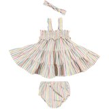 GAP Obleka svetlo modra / rumena / lila / bela | Shoptok.si