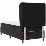  Krevet s opruga kutije s uzglavljem Crna 200 x 100 cm Baršun | shoptok.hr