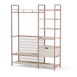 Marckeric Otvoreni željezni ormar boje terakote 140x179,5x40 cm Amara – | shoptok.hr