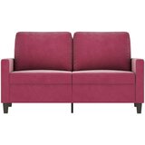  Dvosjed crvena boja vina 120 cm baršunasti | shoptok.hr