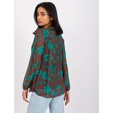 Italy Moda Blouse-DHJ-BZ-8643-1.37P-dark brown | Shoptok.si