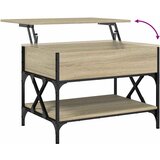  Stolić za kavu boja hrasta sonome 70x50x50 cm od drva i metala | Eponuda.com
