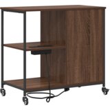 vidaXL Pisarniška omara Rjavi hrast 76 x 41 x 72 cm Konstruiran les | Shoptok.si
