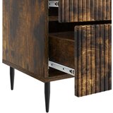  Nočna omarica Dimljen hrast 43 x 34,5 x 47,5 cm Inženirski les, (5000209401) | Shoptok.si