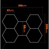  LED plafonska svetiljka LED/350W/85-265V 6500K 313x298 cm CRI 90 IP54 bela | Eponuda.com