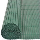 vidaXL dvostrana vrtna ograda PVC 90 x 500 cm zelena | shoptok.hr