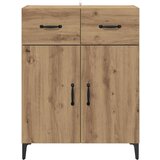 vidaXL Strani šal artisan hrast 34 x 69,5 x 90 cm Konstruiran les | Shoptok.si
