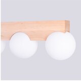 Sollux Bela/v naravni barvi stropna svetilka s steklenim senčilom ø 12 cm Solum – | Shoptok.si