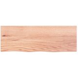  Zidna polica svjetlosmeđa 80x30x(2-6) cm obrađena hrastovina | shoptok.hr