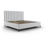 Mazzini Beds Svijetlo sivi tapecirani bračni krevet s prostorom za odlaganje s podnicom 140x200 cm Casey – Cijene