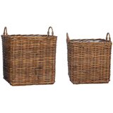  Košara za rože s shranjevanjem 2 pcs Rjava Ratan Lacak, (5000285959) | Shoptok.si