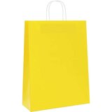  Papirnate vrećice 50 kom s ručkama žute 32x12x42 cm | shoptok.hr