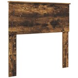 Postelja s shranjevanjem z vzglavjem Dimljeni oreh 75 x 190 cm, (5000106522) | Shoptok.si