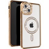 Avizar diamond case za iphone 13 zaščita magsafe contour strass, zlata, (5000015662) | Shoptok.si