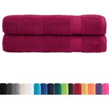 Furnova Premium brisače za savno SOLUND 2 kosa bordo 80x200 cm 600 g/m2, (21916573) | Shoptok.si