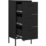 vidaXL Omara za shranjevanje črna 42,5x35x101,5 cm jeklo | Shoptok.si