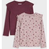 Sinsay Rebraste majice s dodatkom viskoze i volanima 2 pack | shoptok.hr