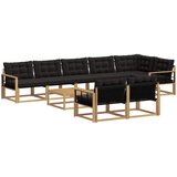  Set vanjskih sofa 9 kom. Bijela i crna | shoptok.hr