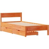 vidaXL Okvir kreveta bez madraca voštano smeđi 90 x 200 cm od borovine | shoptok.hr
