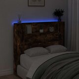  Uzglavlje S LED lampica Dimljeni hrast 120 x 16 5 x 103 5 cm | shoptok.hr