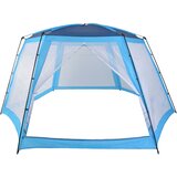 Šator za bazen od tkanine 660 x 580 x 250 cm plavi | shoptok.hr