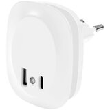  Ledvance- LED noćno svetlo za utičnicu sa senzorom i USB LUNETTA LED/12,5W/230V | Eponuda.com