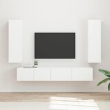  Set TV komoda 3 kom. Bijelo Konstruirano drvo | shoptok.hr