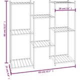  Stalak za cvijeće 83 x 25 x 80 cm crni željezni | shoptok.hr