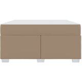  Konstrukcija postelje z vzmetnico Kapučino 140 x 200 cm blago, (5000123854) | Shoptok.si