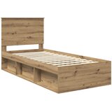  Krevetna konstrukcija Umjetnička hrastovina 75 x 190 cm | shoptok.hr
