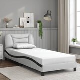  Okvir kreveta s LED-om bez madraca Hvar bijelo-crni 80x200cm | shoptok.hr