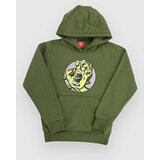 Santa Cruz Hand Dot Front Kids Pulover s kapuco dark moss | Shoptok.si