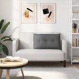  Jastuk za leđa Tamno siva 80 x 19 x 50 cm tkanina | shoptok.hr