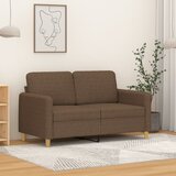 vidaXL Kavč dvosed rjav 120 cm blago Cene