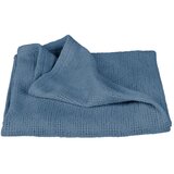 Roba Modra pletena otroška odeja iz organskega bombaža 80x80 cm Seashells – | Shoptok.si