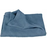 Roba Plava pletena deka za bebe od organskog pamuka 80x80 cm Seashells –